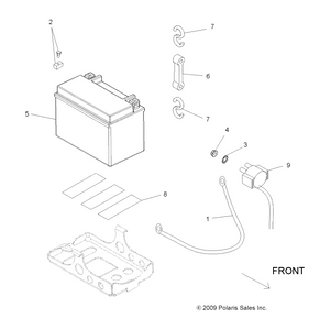 Battery Strap Hook by Polaris 7081123 OEM Hardware P7081123 Off Road Express