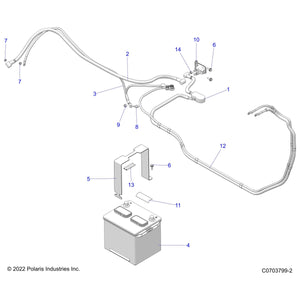 Battery To Solenoid Cable by Polaris 4015897 OEM Hardware P4015897 Off Road Express