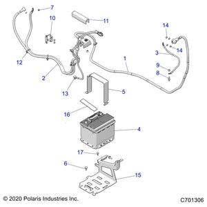 Battery To Solenoid Cable by Polaris 4017539 OEM Hardware P4017539 Off Road Express