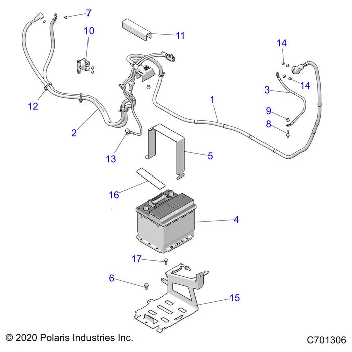 Battery To Solenoid Cable by Polaris