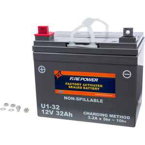 Battery U1-32 Sealed Factory Activated by Fire Power U1-32 Battery 49-2299 Western Powersports Drop Ship