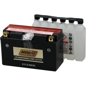 Battery Yt7B-Bs by Moose Utility MT7B-BS Conventional Acid Battery 21130230 Parts Unlimited Drop Ship