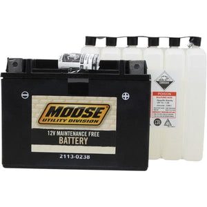 Battery Ytx15L-Bs by Moose Utility MTX15L-BS Conventional Acid Battery 21130238 Parts Unlimited Drop Ship