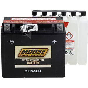 Battery Ytx20Hl-Bs by Moose Utility MTX20HL-BS Conventional Acid Battery 21130241 Parts Unlimited Drop Ship