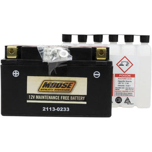 Battery Ytz10S by Moose Utility MTZ10S-BS Conventional Acid Battery 21130233 Parts Unlimited Drop Ship