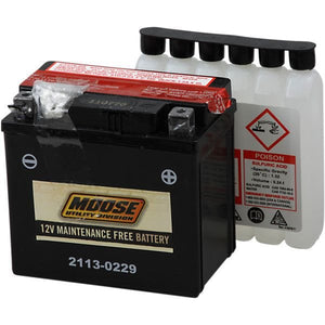 Battery Ytz7S by Moose Utility MTZ7S-BS Conventional Acid Battery 21130229 Parts Unlimited Drop Ship