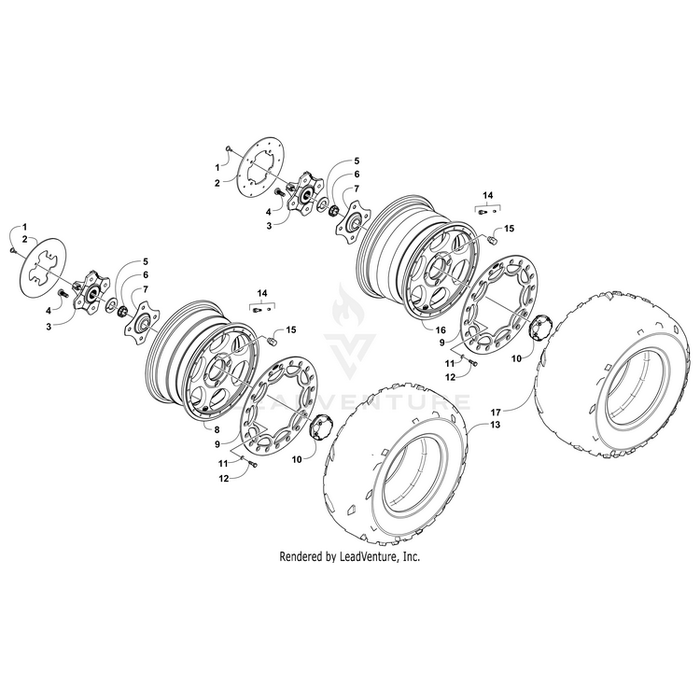 Beadlock Ring-Ptd Tan (Wnkl) By Arctic Cat