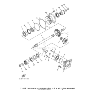 Bearing 1 by Yamaha 2MB-E7422-00-00 OEM Hardware 2MB-E7422-00-00 Off Road Express