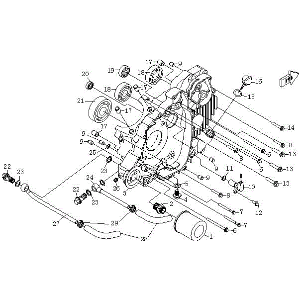 Bearing 6307 by CF Moto