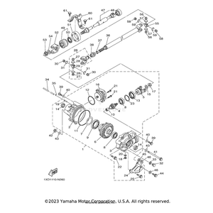 Bearing Assembly by Yamaha 2MB-46106-00-00 OEM Hardware 2MB-46106-00-00 Off Road Express