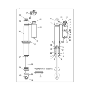 Bearing by Polaris 1800170 OEM Hardware P1800170 Off Road Express