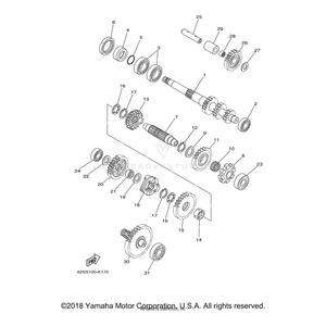 Bearing by Yamaha 93306-20464-00 OEM Hardware 93306-20464-00 Off Road Express