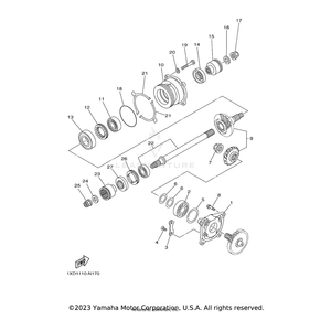 Bearing by Yamaha 93306-20654-00 OEM Hardware 93306-20654-00 Off Road Express