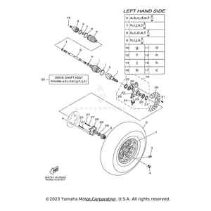 Bearing by Yamaha 93306-206Y2-00 OEM Hardware 93306-206Y2-00 Off Road Express