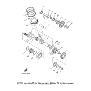 Bearing by Yamaha 93310-84017-00 OEM Hardware 93310-84017-00 Off Road Express