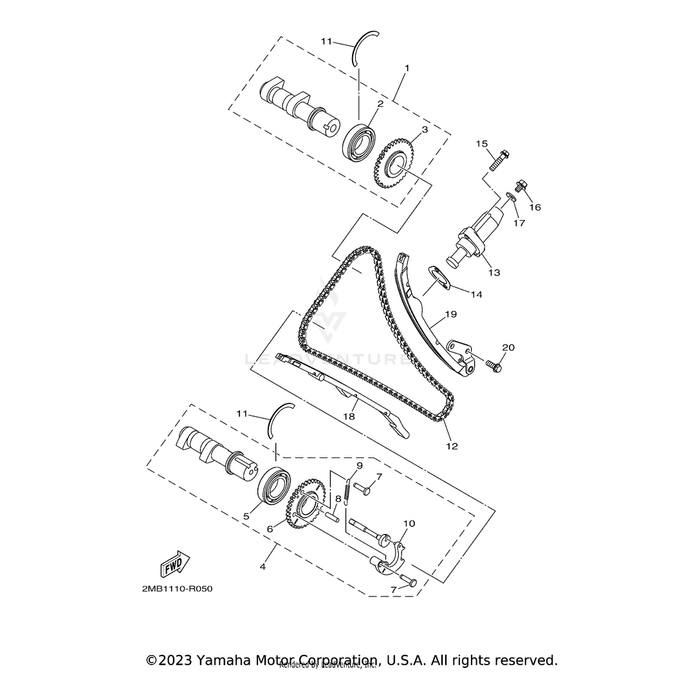 Bearing, Camshaft 1 by Yamaha