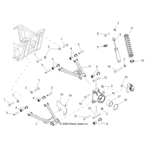 Bearing Carrier, Wheel, Right, by Polaris 5136543 OEM Hardware P5136543 Off Road Express