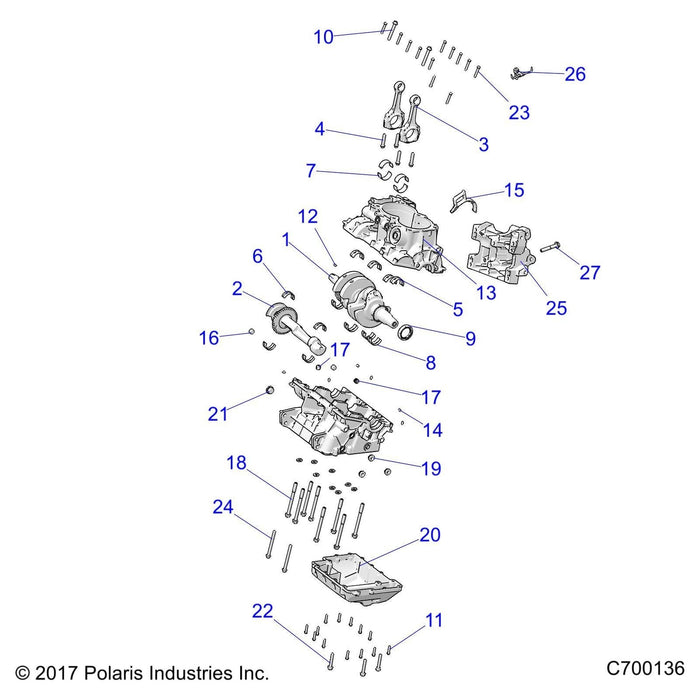 Bearing-Con Rod, G-90, 41Mm, Ye by Polaris