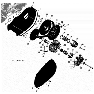 Bearing Cover by Can-Am 420280616 OEM Hardware 420280616 Off Road Express Peach St