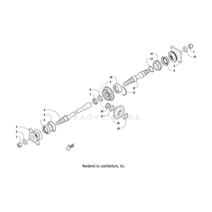 Bearing,Fr Sec Dvn Shaft (4X4) By Arctic Cat