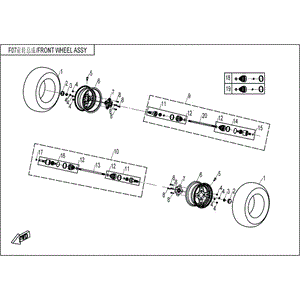 Bearing Kit Fixed End by CF Moto 9010-270130 OEM Hardware 9010-270130 Northstar Polaris