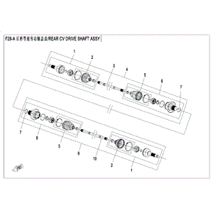 Bearing Kit Fixed End (Sps) by CF Moto 7000-280270 OEM Hardware 7000-280270 Northstar Polaris