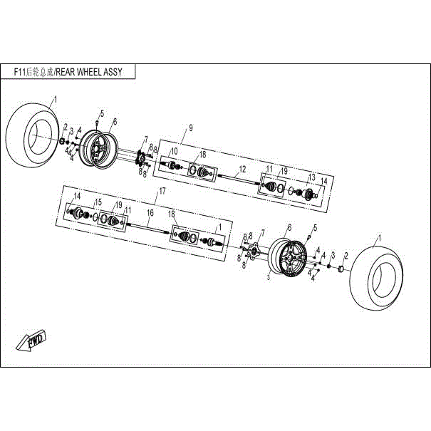 Bearing Kit Fixing End by CF Moto