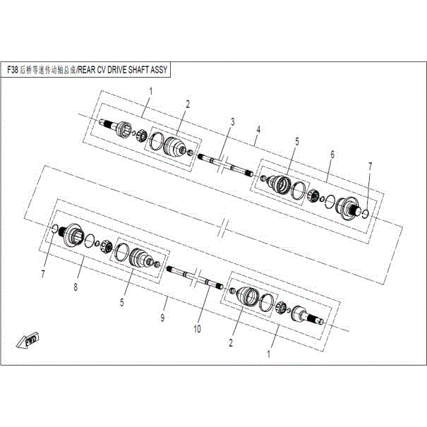 Bearing Kit Motion End(Rh) by CF Moto