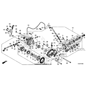 Bearing, Needle (12X18X12) by Honda 91056-HP5-601 OEM Hardware 91056-HP5-601 Off Road Express Peach St