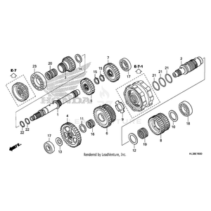 Bearing, Needle (22X26X34) by Honda 91026-HN8-003 OEM Hardware 91026-HN8-003 Off Road Express Peach St