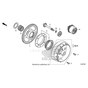 Bearing, Needle (32X37X26) by Honda 91028-HN8-003 OEM Hardware 91028-HN8-003 Off Road Express Peach St