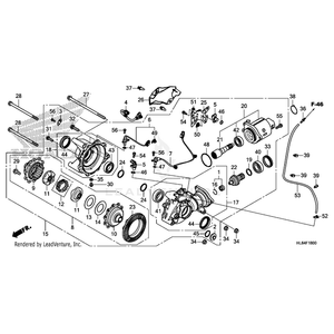 Bearing, Radial Ball (35X55X13) by Honda 91053-HL6-A01 OEM Hardware 91053-HL6-A01 Off Road Express Peach St