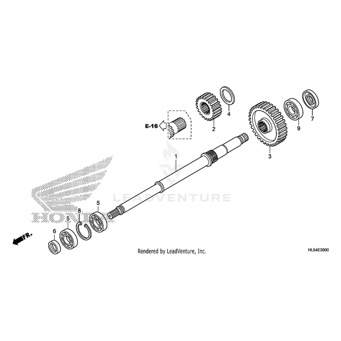 Bearing, Radial Ball (6205) by Honda