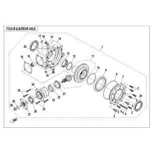 Bearing Seat Rear Axle by CF Moto Q510-331001 OEM Hardware Q510-331001 Northstar Polaris