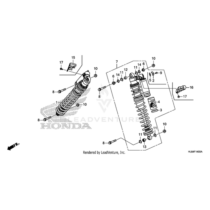 Bearing, Spherical (Upper) by Honda