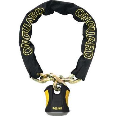 Beast 8018 Chain With Keyed Padlock Black/Yellow 6 Ft by Onguard