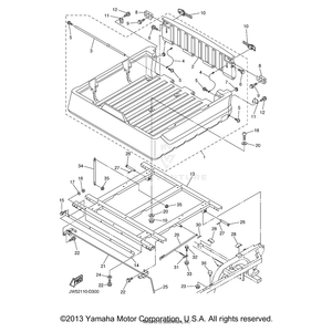 Bed, Box by Yamaha JU9-K818N-01-00 OEM Hardware JU9-K818N-01-00 No Longer Available