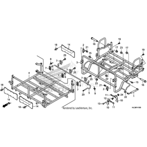 Bed, Rear by Honda 81500-HL3-A50 OEM Hardware 81500-HL3-A50 Off Road Express Peach St