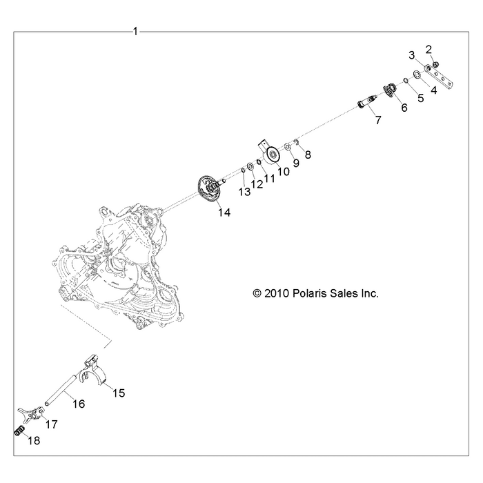 Bellcrank, 15T Spline by Polaris