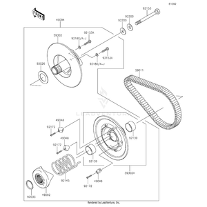 Belt by Kawasaki 59011-0011 OEM Hardware 59011-0011 Off Road Express Peach St