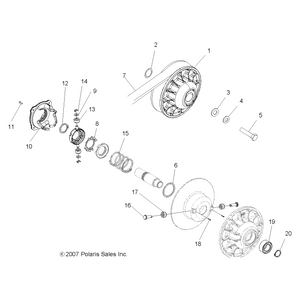 Belt-Hd,Drive,14.35,Cd by Polaris 3212328 OEM Hardware P3212328 Off Road Express