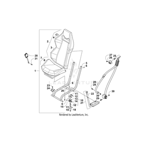 Belt,Seat-3Pt 11.5&Quot; Nar Cable-Assy By Arctic Cat 5506-160 OEM Hardware 5506-160 Off Road Express