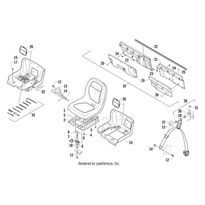 Belt, Seat By Arctic Cat 2516-325 OEM Hardware 2516-325 Off Road Express