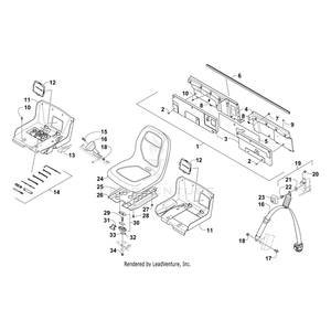 Belt, Seat By Arctic Cat 5506-196 OEM Hardware 5506-196 Off Road Express