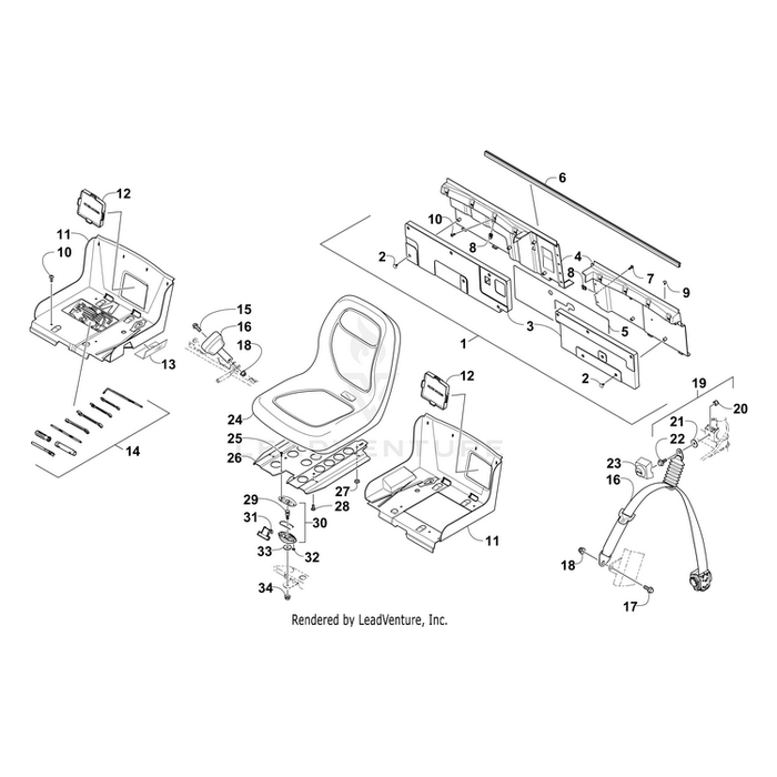 Belt, Seat By Arctic Cat