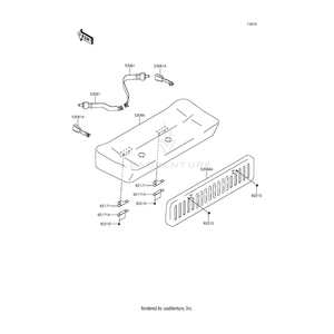 Belt-Seat,Catch Plate by Kawasaki 53061-1013 OEM Hardware 53061-1013 Off Road Express Peach St