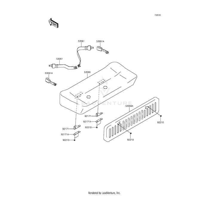 Belt-Seat,Catch Plate by Kawasaki