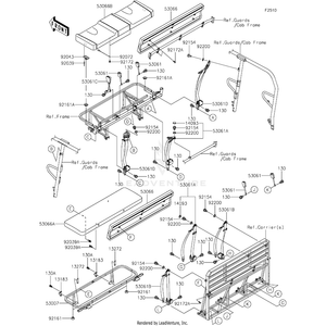 Belt-Seat,Front,Lh&Amp;Rh by Kawasaki 53061-0366 OEM Hardware 53061-0366 Off Road Express Peach St