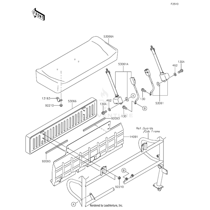 Belt-Seat,Front,Lh by Kawasaki