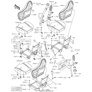 Belt-Seat,Retractor,L=2650 by Kawasaki 53061-0049 OEM Hardware 53061-0049 Off Road Express Peach St